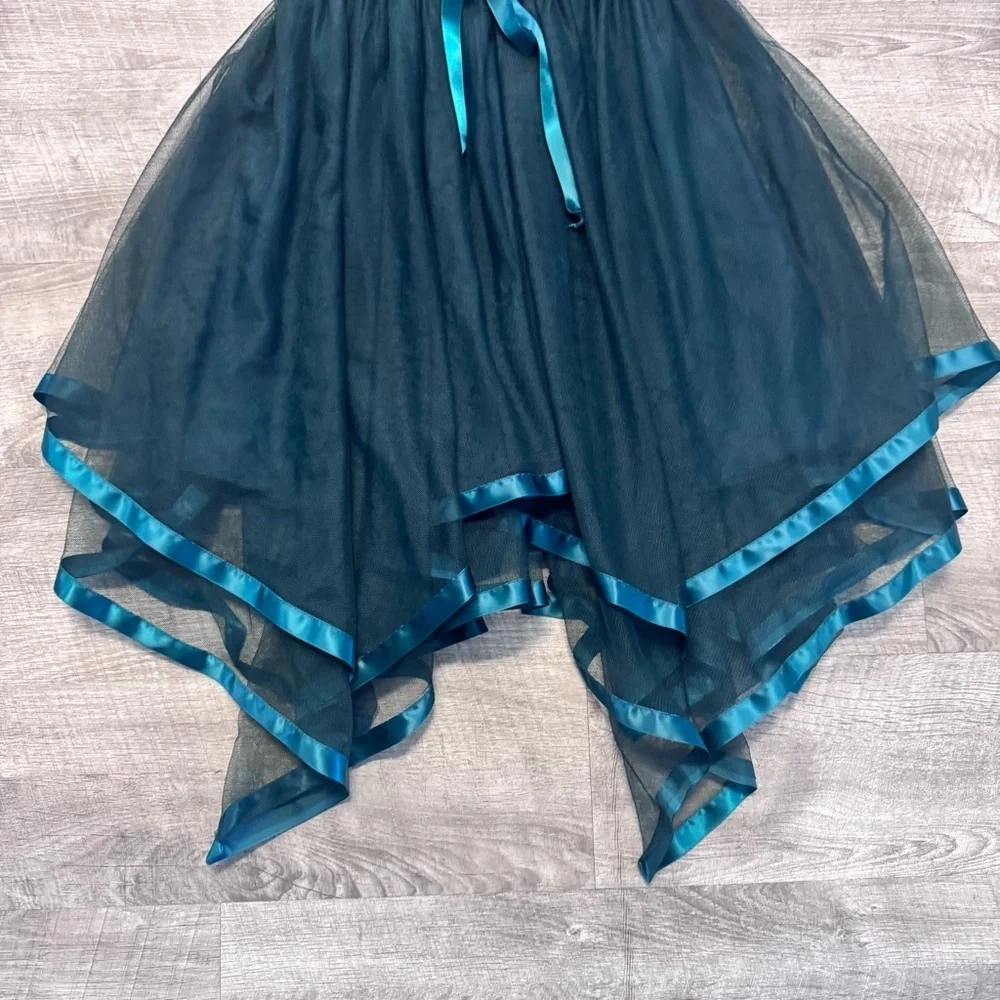 Speechless Short Sleeve Green Sequin Bodice Tulle Skirt Party Dress Girls Sz. 8
